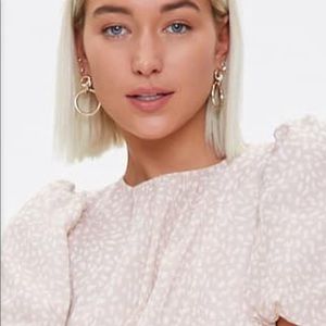 CLASSIC CHIFFON PRINT DRESS SMALL NWT